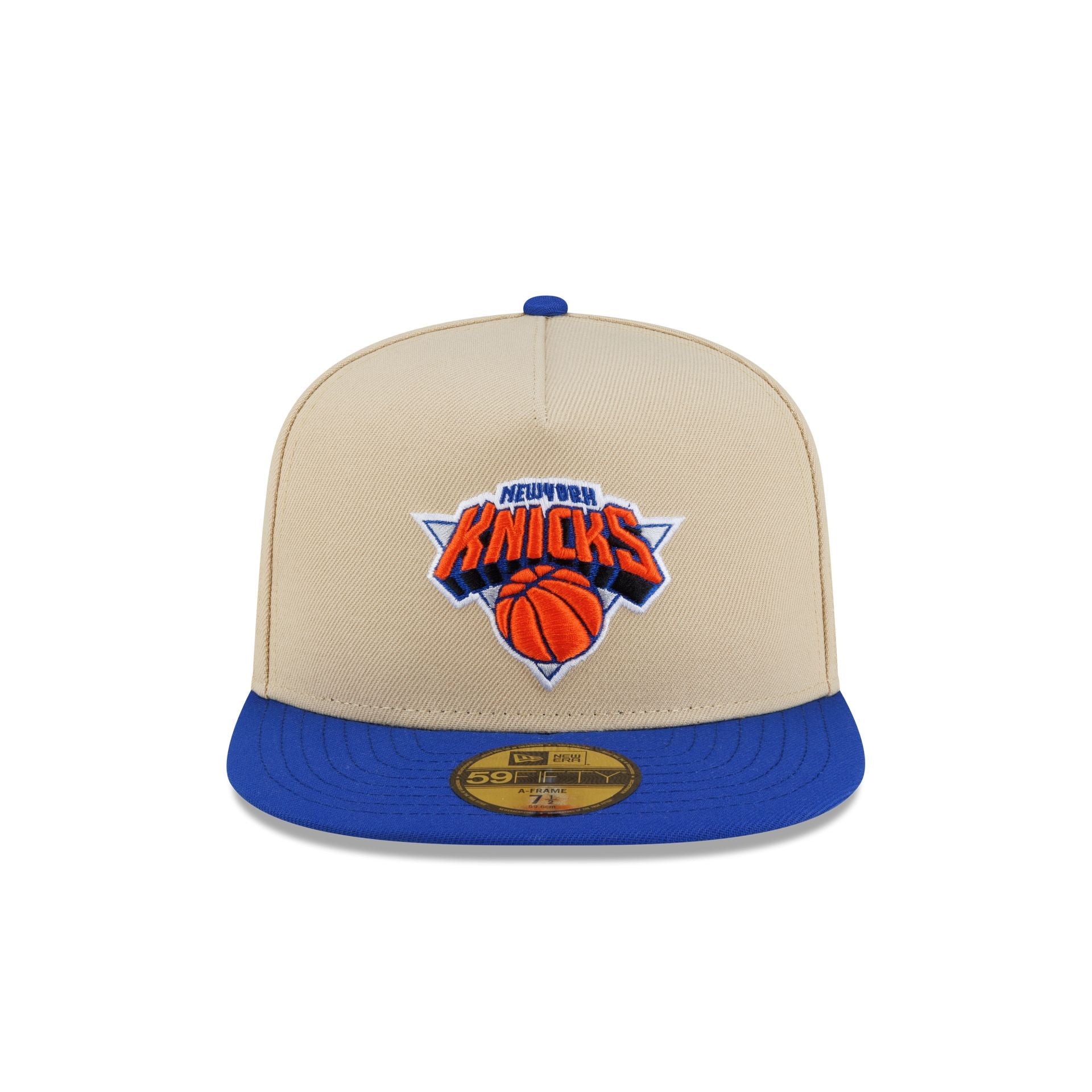 New York Knicks Hardwood Classics 2000s Gold 59FIFTY A-Frame Fitted Hat