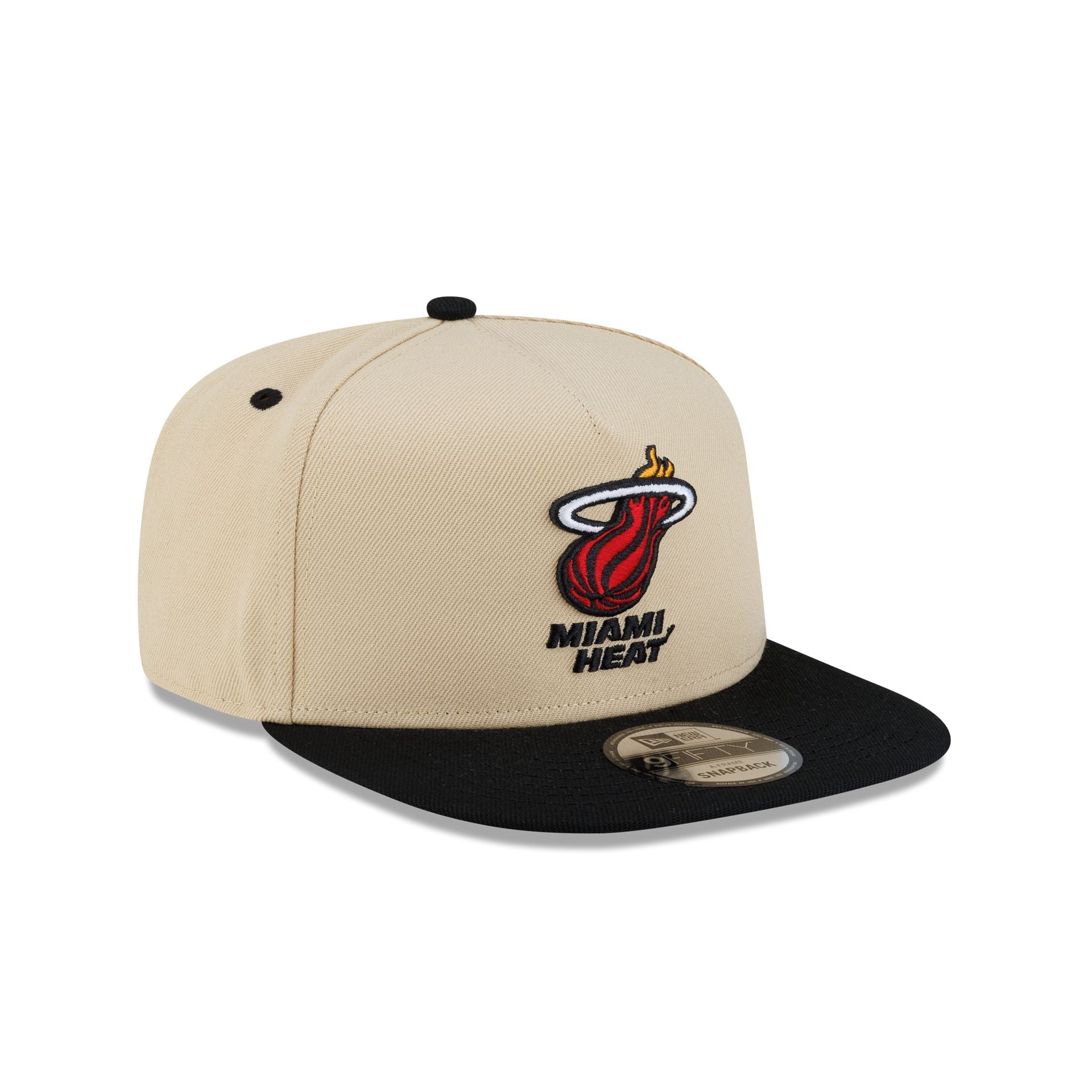 Miami Heat Hardwood Classics 2000s Gold 9FIFTY A-Frame Snapback Hat