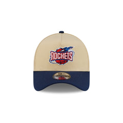 Houston Rockets Hardwood Classics 2000s Gold 9FORTY A-Frame Snapback Hat