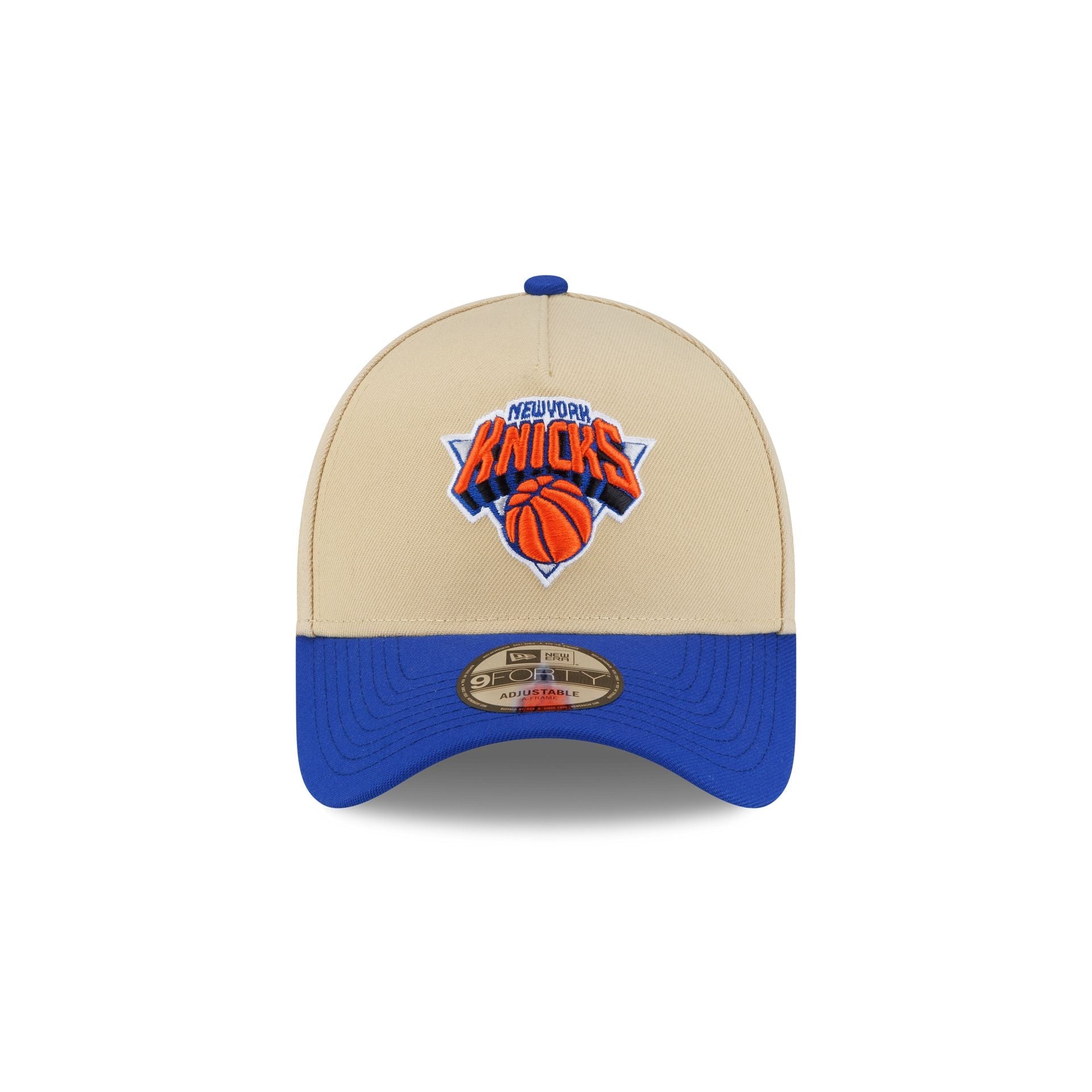 New York Knicks Hardwood Classics 2000s Gold 9FORTY A-Frame Snapback Hat