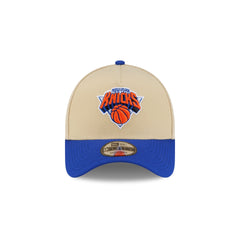 New York Knicks Hardwood Classics 2000s Gold 9FORTY A-Frame Snapback Hat
