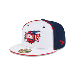 Houston Rockets Hardwood Classics 2000s Optic White Flip 59FIFTY Fitted Hat