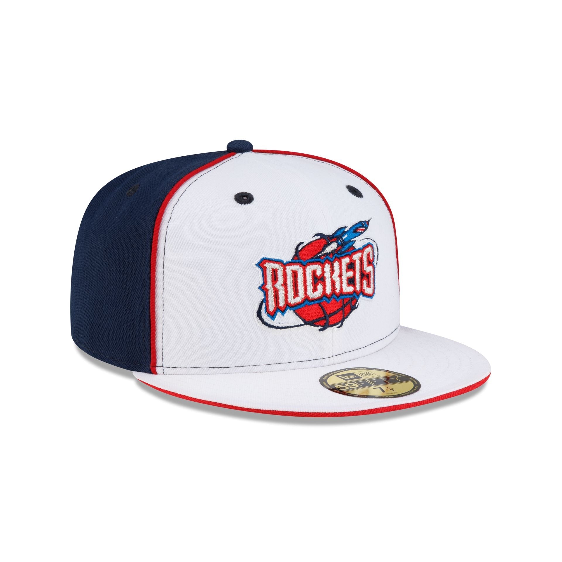 Houston Rockets Hardwood Classics 2000s Optic White Flip 59FIFTY Fitted Hat