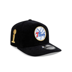 Philadelphia 76ers 1983 Finals Black & Gold Corduroy 19TWENTY Adjustable Hat