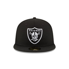 Las Vegas Raiders Black & White 59FIFTY Fitted Hat