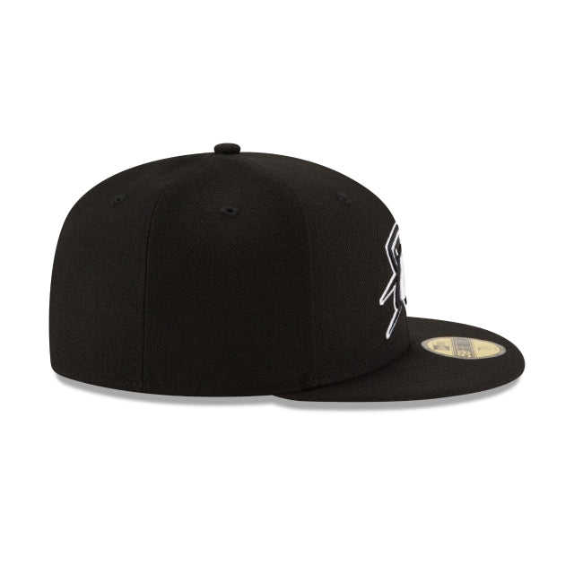 Oklahoma City Thunder Black & White 59FIFTY Fitted Hat