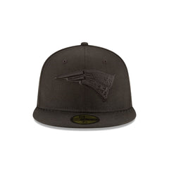 New England Patriots Black On Black 59FIFTY Fitted Hat