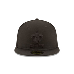 New Orleans Saints Black On Black 59FIFTY Fitted Hat