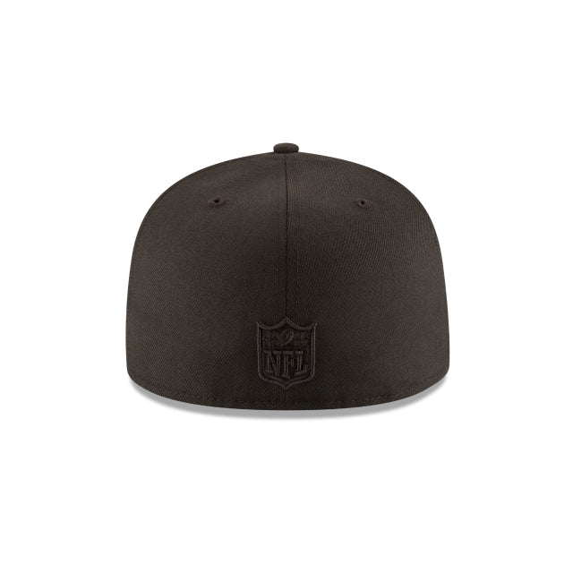 New York Giants Black On Black 59FIFTY Fitted Hat