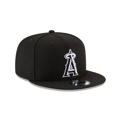 Los Angeles Angels Basic Black and White 9FIFTY Snapback Hat