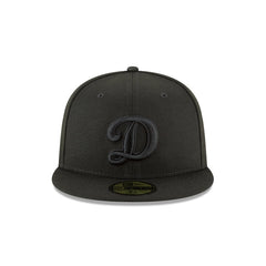 Los Angeles Dodgers Blackout Basic 59FIFTY Fitted Hat