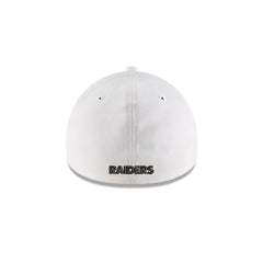 Las Vegas Raiders White Team Classic 39THIRTY Stretch Fit Hat