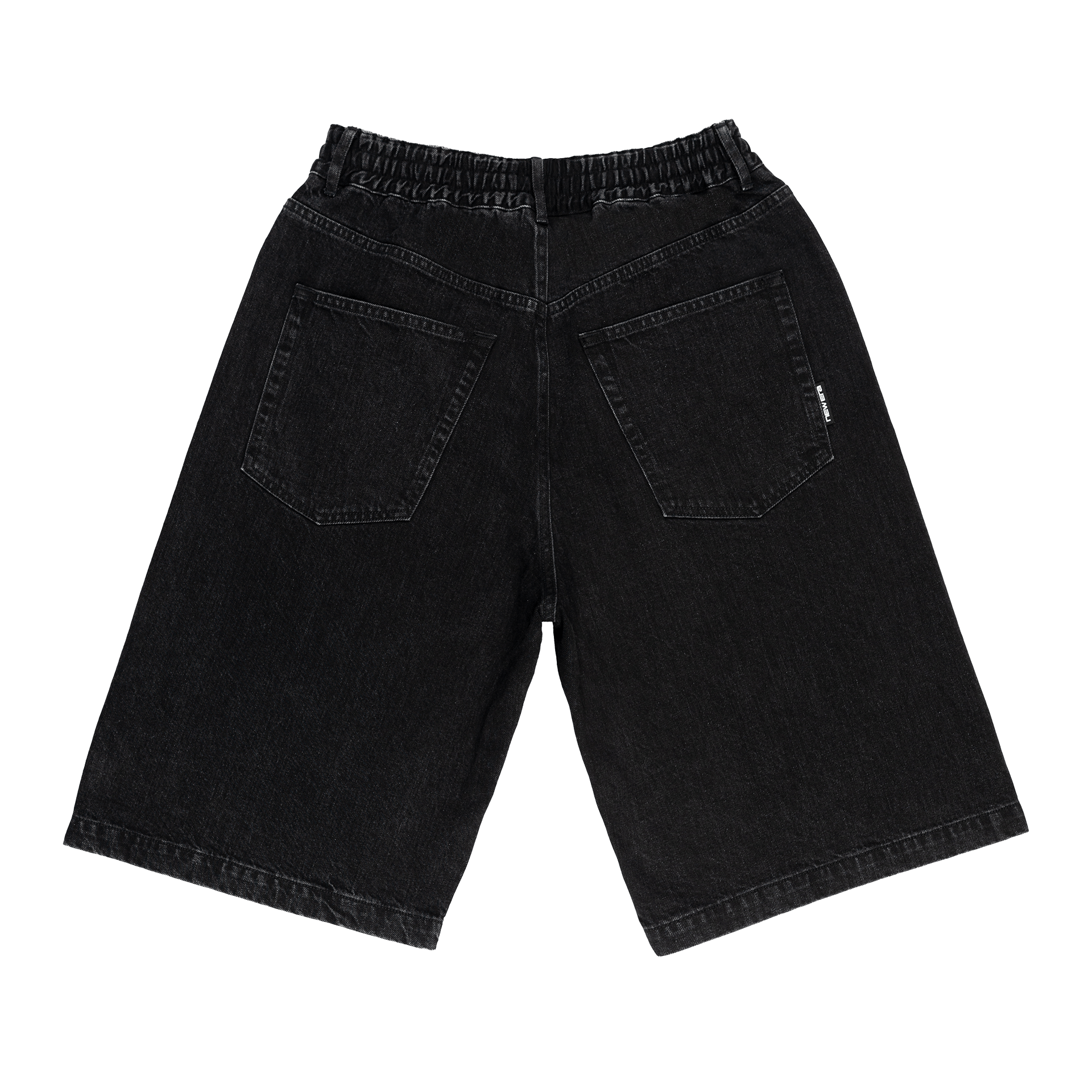 New Era Branded Warehouse Black Jean Shorts