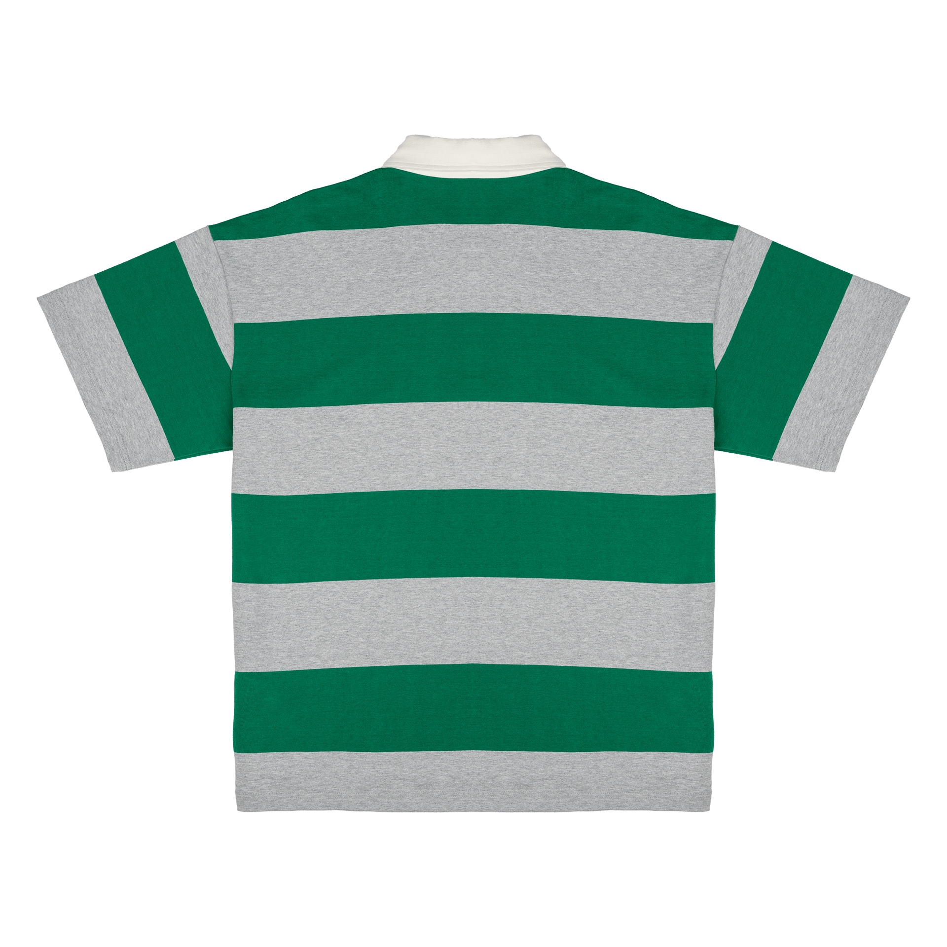 New Era Branded Embroidered Yarn Dye Kelly Green Rugby Shirt