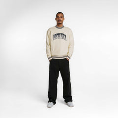 New Era Branded Ombre Chrome White Crewneck
