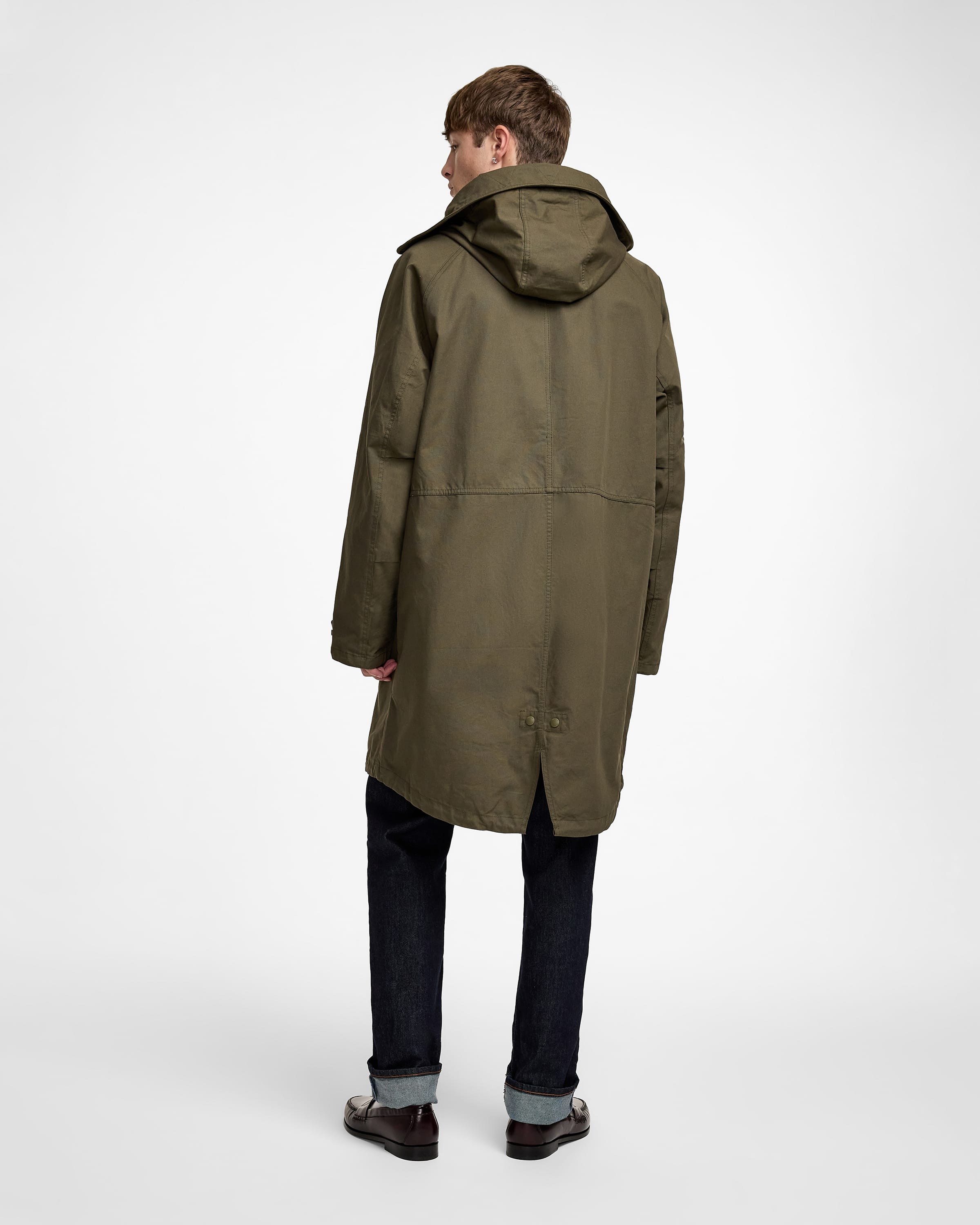 New Era Cap Dark Khaki Fishtail Parka Jacket