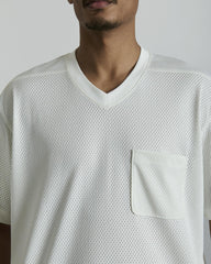 Orchard College White V-Neck Pullover Jersey